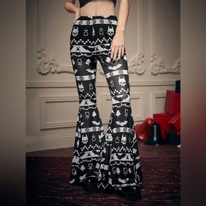 Gothic High Rise Flare Pants - Like New